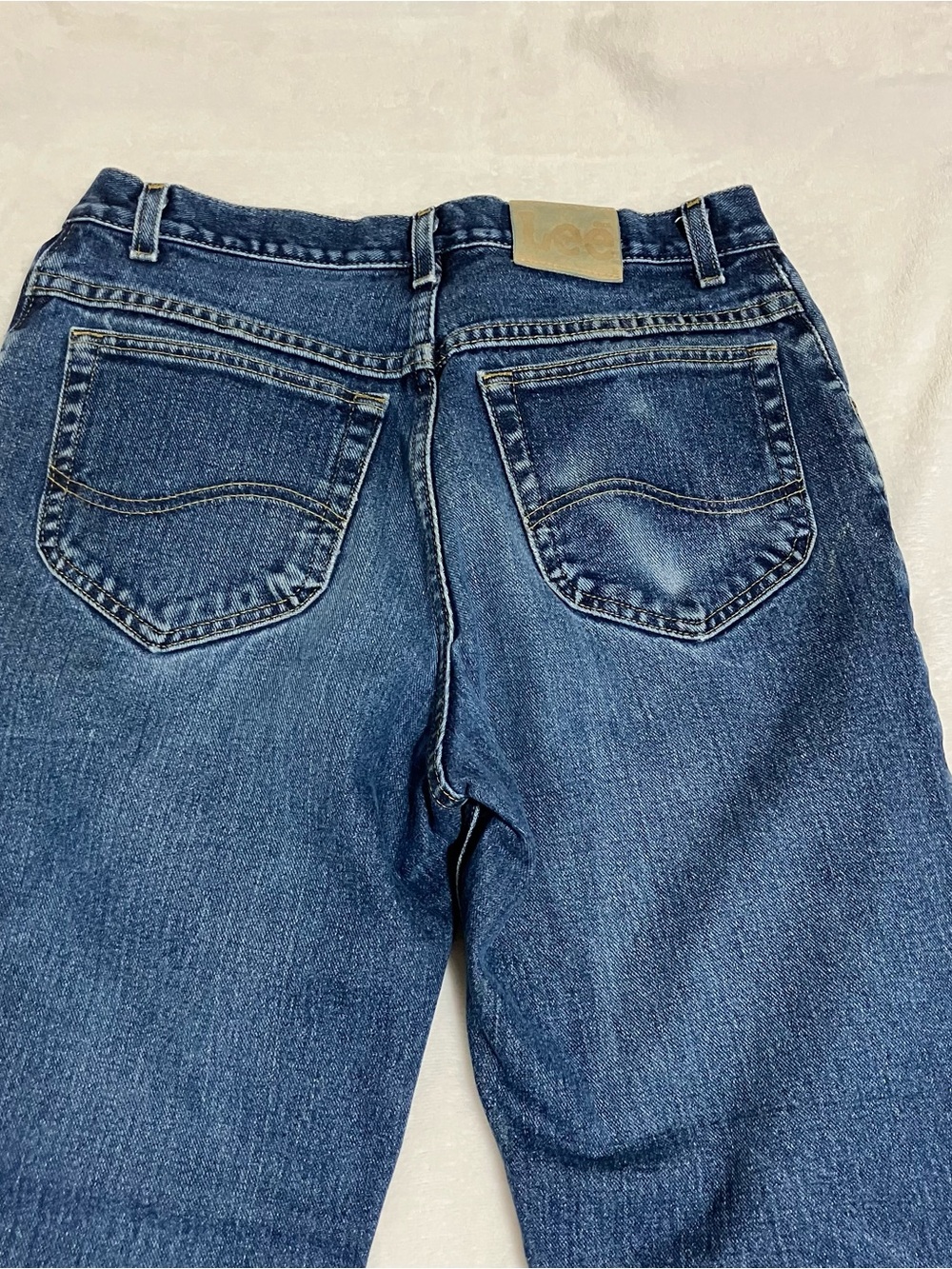 Lee Vintage Style Straight Leg Jeans Dark Wash Men’s 31x30 Denim Pants - Picture 9 of 12